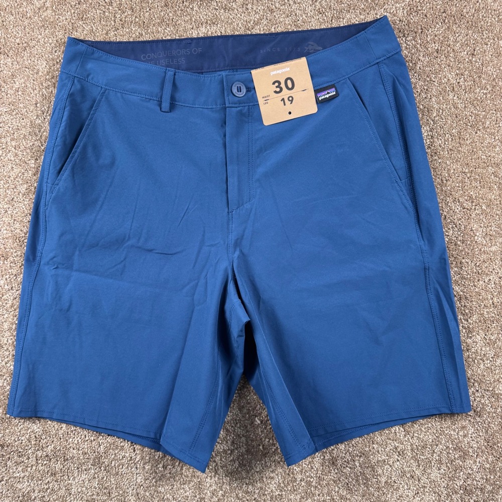 Patagonia Hydropeak Hybrid Walk Shorts Mens 30 Blue Boardshorts NWT
